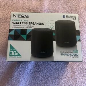 Black Wireless Bluetooth Speakers